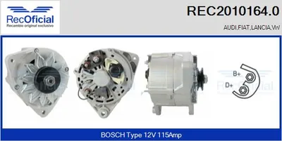 Alternador Audi 80 B4 Saloon · Audi 80 B4 Avant · Audi 100 C3 Saloon