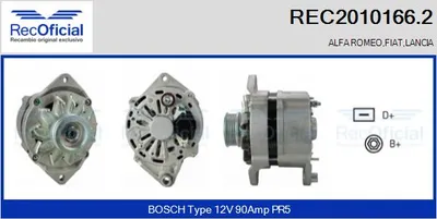 Alternador Fiat CROMA · Lancia DEDRA · Lancia DELTA II