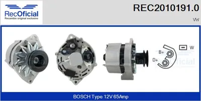 Alternador Vw TRANSPORTER T3 Van · Vw TRANSPORTER T3 Platform/Chassis · Vw TRANSPORTER T3 Bus