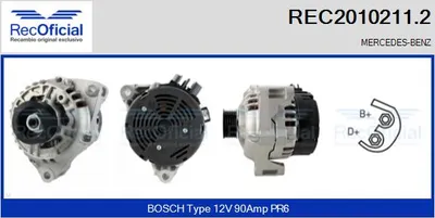 Alternador Mercedes-Benz E-CLASS · Mercedes-Benz E-CLASS T-Model · Mercedes-Benz SLK