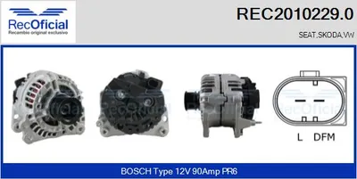 Alternador Seat CORDOBA · Vw TRANSPORTER T4 Bus · Seat IBIZA II