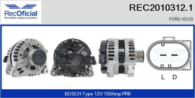 Alternador Volvo S80 II · Ford MONDEO IV Saloon · Ford MONDEO IV
