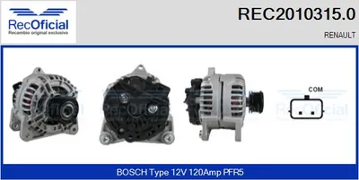 Alternador Renault CLIO II · Renault THALIA I · Renault MODUS / GRAND MODUS