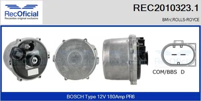 Alternador Bmw 7 · Rolls-Royce PHANTOM VII · Rolls-Royce PHANTOM VII Drophead Coupe
