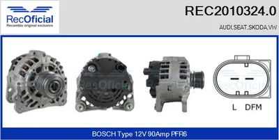 Alternador Seat AROSA · Vw LUPO I · Audi A2