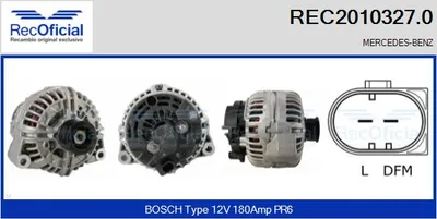 Alternador Mercedes-Benz G-CLASS · Mercedes-Benz S-CLASS · Mercedes-Benz S-CLASS Coupe