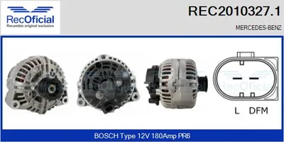 Alternador Mercedes-Benz G-CLASS · Mercedes-Benz S-CLASS · Mercedes-Benz S-CLASS Coupe