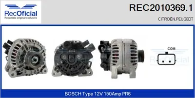 Alternador Peugeot 607 · Peugeot 807 · Citroën C8
