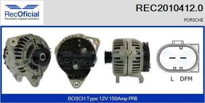 Alternador Porsche BOXSTER · Porsche 911 · Porsche 911 Convertible