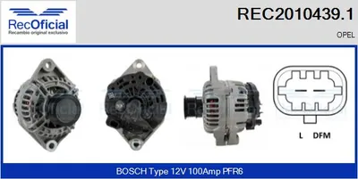 Alternador Opel VECTRA C · Opel VECTRA C GTS · Opel SIGNUM Hatchback
