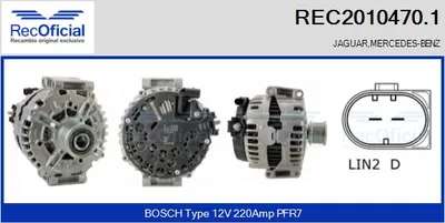 Alternador Mercedes-Benz M-CLASS · Mercedes-Benz S-CLASS · Mercedes-Benz R-CLASS