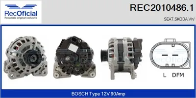Alternador Skoda FABIA I · Skoda FABIA I Combi · Skoda FABIA I Saloon