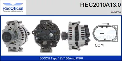 Alternador Audi A6 C6 · Audi A6 C6 Avant · Audi A6 Allroad C6