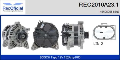 Alternador Mercedes-Benz A-CLASS · Mercedes-Benz A-CLASS Saloon