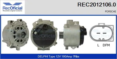 Alternador Porsche CAYENNE