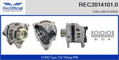 Alternador Ford SCORPIO I · Ford SCORPIO I Saloon · Ford SIERRA II Hatchback
