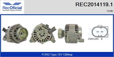 Alternador Ford GALAXY II · Ford S-MAX · Ford MONDEO IV
