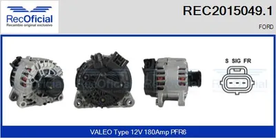 Alternador Ford MONDEO V Turnier · Ford MONDEO V Hatchback · Ford S-MAX