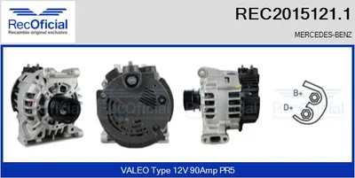 Alternador Mercedes-Benz A-CLASS · Mercedes-Benz VANEO