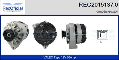 Alternador Peugeot 205 I Convertible · Peugeot 205 II · Peugeot 309 I