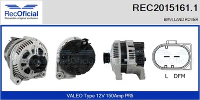 Alternador Bmw 3 · Bmw 3 Touring · Land Rover FREELANDER I