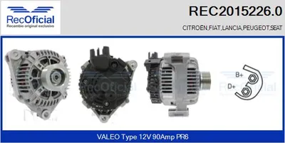 Alternador Peugeot 806 · Citroën XANTIA · Citroën ZX