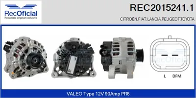 Alternador Peugeot 406 · Citroën BERLINGO / BERLINGO FIRST Box Body/MPV · Citroën BERLINGO / BERLINGO FIRST MPV
