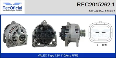 Alternador Renault KANGOO · Renault KANGOO Express · Renault CLIO II Hatchback Van