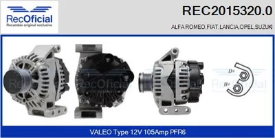 Alternador Fiat STRADA Pickup · Fiat PUNTO · Opel AGILA
