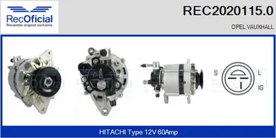 Alternador Opel CAMPO · Opel MONTEREY A