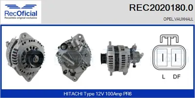 Alternador Opel MERIVA A MPV · Opel ASTRA H · Opel ASTRA H Estate