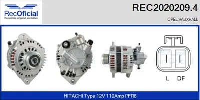 Alternador Opel CORSA C · Opel COMBO Box Body/MPV · Opel CORSA C Hatchback Van