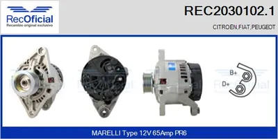Alternador Fiat PUNTO · Fiat BRAVA · Fiat BRAVO I