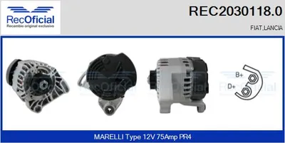 Alternador Fiat PUNTO · Fiat PUNTO Convertible · Fiat PALIO