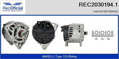 Alternador Land Rover 110/127