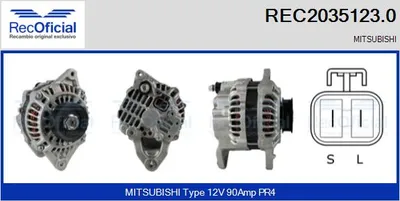 Alternador Mitsubishi SPACE WAGON · Mitsubishi GALANT VII · Mitsubishi GALANT VII Saloon