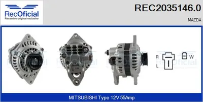 Alternador Mazda 323 III Hatchback · Mazda 323 III Station Wagon · Mazda 323 III Saloon