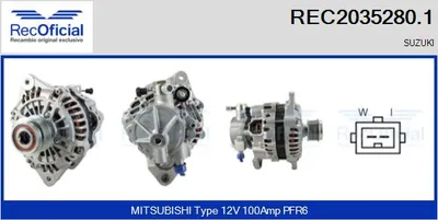 Alternador Suzuki JIMNY Closed Off-Road Vehicle