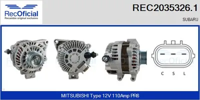 Alternador Subaru FORESTER