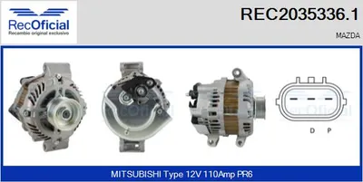 Alternador Mazda MPV II