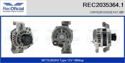 Alternador Jeep GRAND CHEROKEE IV · Chrysler 300C