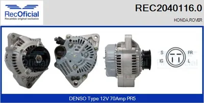 Alternador Honda ACCORD IV · Honda ACCORD V · Rover 600 I