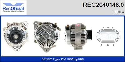 Alternador Toyota AVENSIS Liftback · Toyota PREVIA II · Toyota RAV 4 II