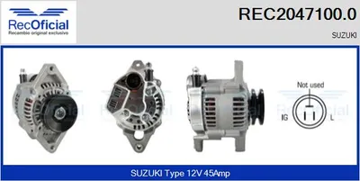 Alternador Suzuki SAMURAI Closed Off-Road Vehicle · Suzuki SJ413 · Suzuki SWIFT I