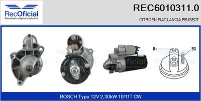 Motor de arranque Peugeot 605 · Peugeot 406 Coupe · Citroën XM