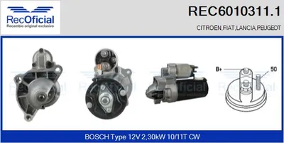 Motor de arranque Peugeot 605 · Peugeot 406 Coupe · Citroën XM