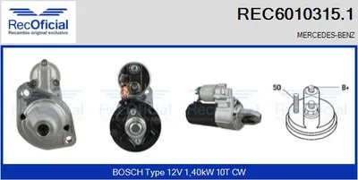 Motor de arranque Mercedes-Benz SL · Mercedes-Benz G-CLASS · Mercedes-Benz C-CLASS