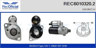 Motor de arranque Vw SHARAN · Seat ALHAMBRA · Vw GOLF IV