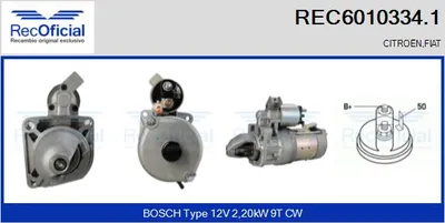 Motor de arranque Fiat DUCATO Van · Citroën C25 Bus · Fiat DUCATO Panorama