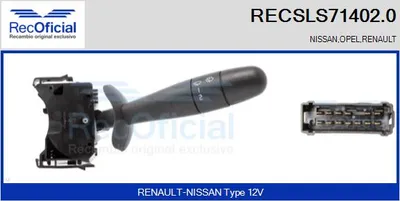 Interruptor del limpiaparabrisas Opel MOVANO A Platform/Chassis · Renault TRAFIC II Platform/Chassis · Nissan INTERSTAR Platform/Chassis